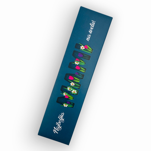 Darilna škatlica Mami, Modra - za svinčnike